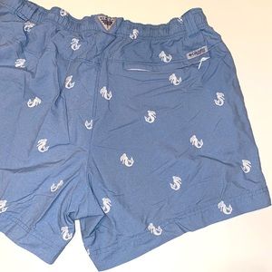 NEW! COLUMBIA PFG CHUBBIE SWIM TRUNK SHORTS SIZE LARGE BLUE MERMAIDS